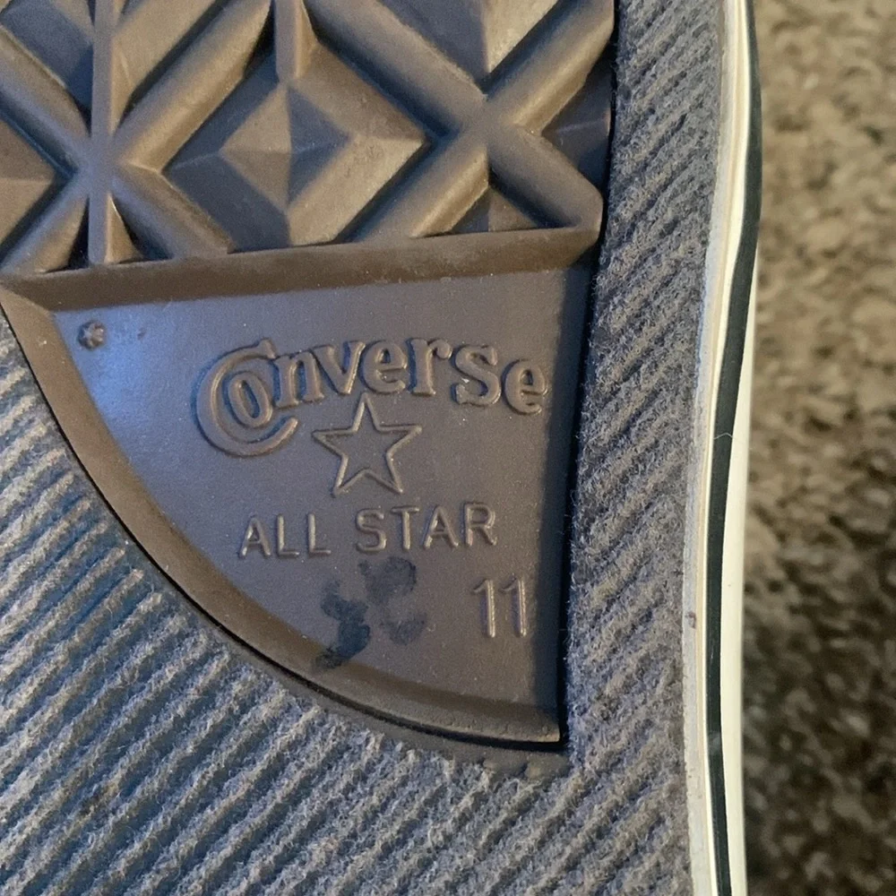 Converse All Star Low Top Gray Shoes Men’s 11, Women’s 13